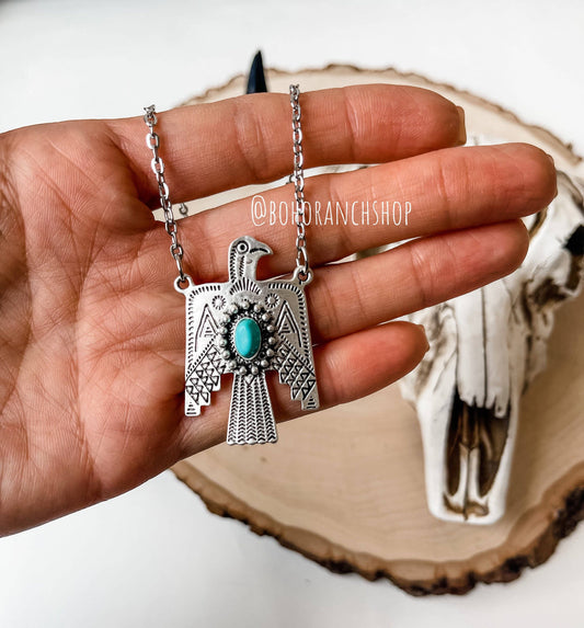 Thunderbird Pendant Necklace