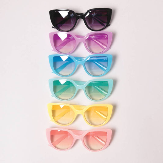 Kid's Colorful Cat Eye Fashion Sunglasses