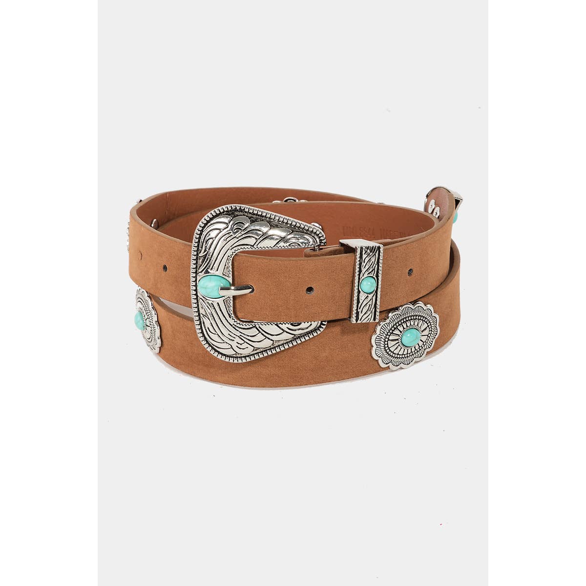 Floral Concho Disc Fashion Belt