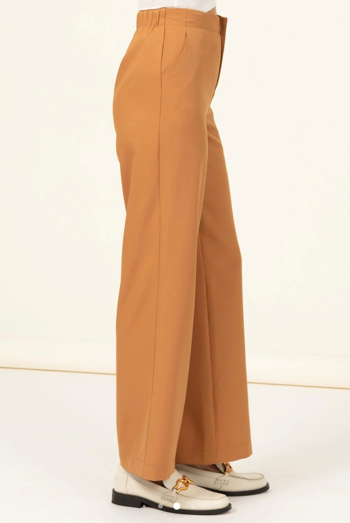 ELEGANT LOVE HIGH-WAIST STRAIGHT PANTS