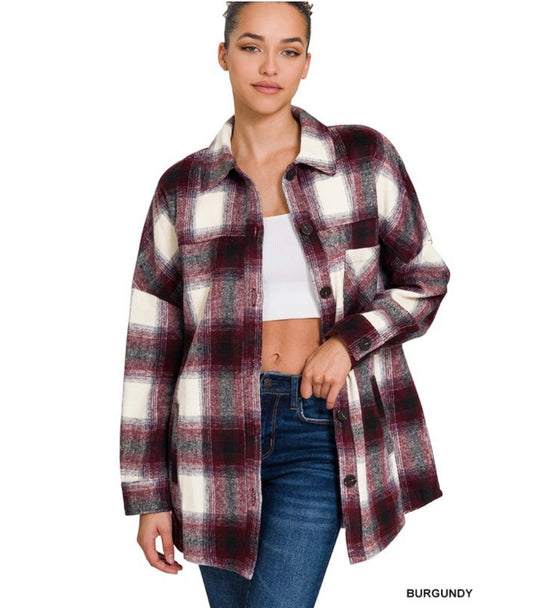 Plaid Oversized Shacket