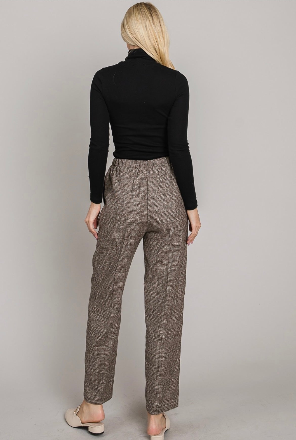 Twill Plaid Pants